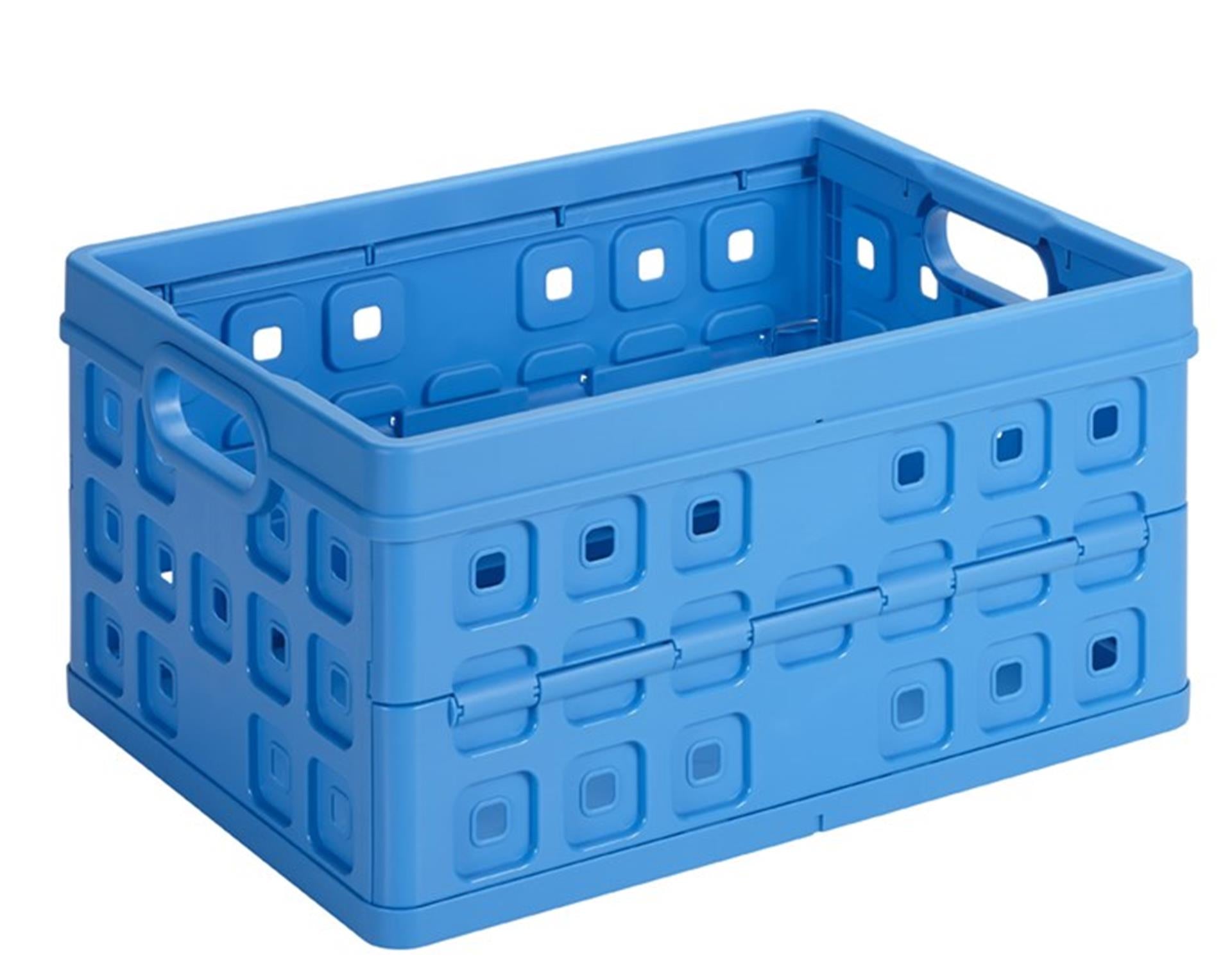 Sunware square boodschappenkrat 32 liter blauw 49x36x24,5cm