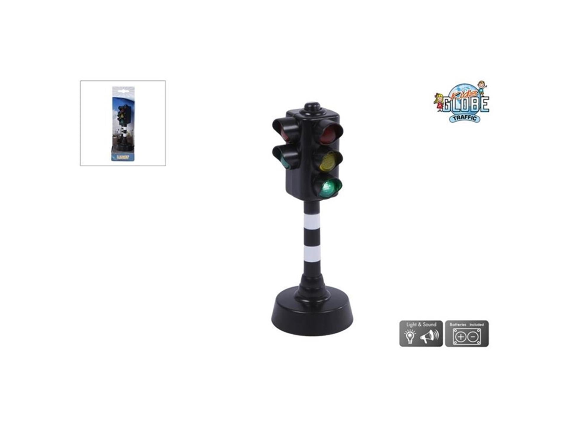 Kids Globe Stoplicht Voetgangers met Licht en Geluid