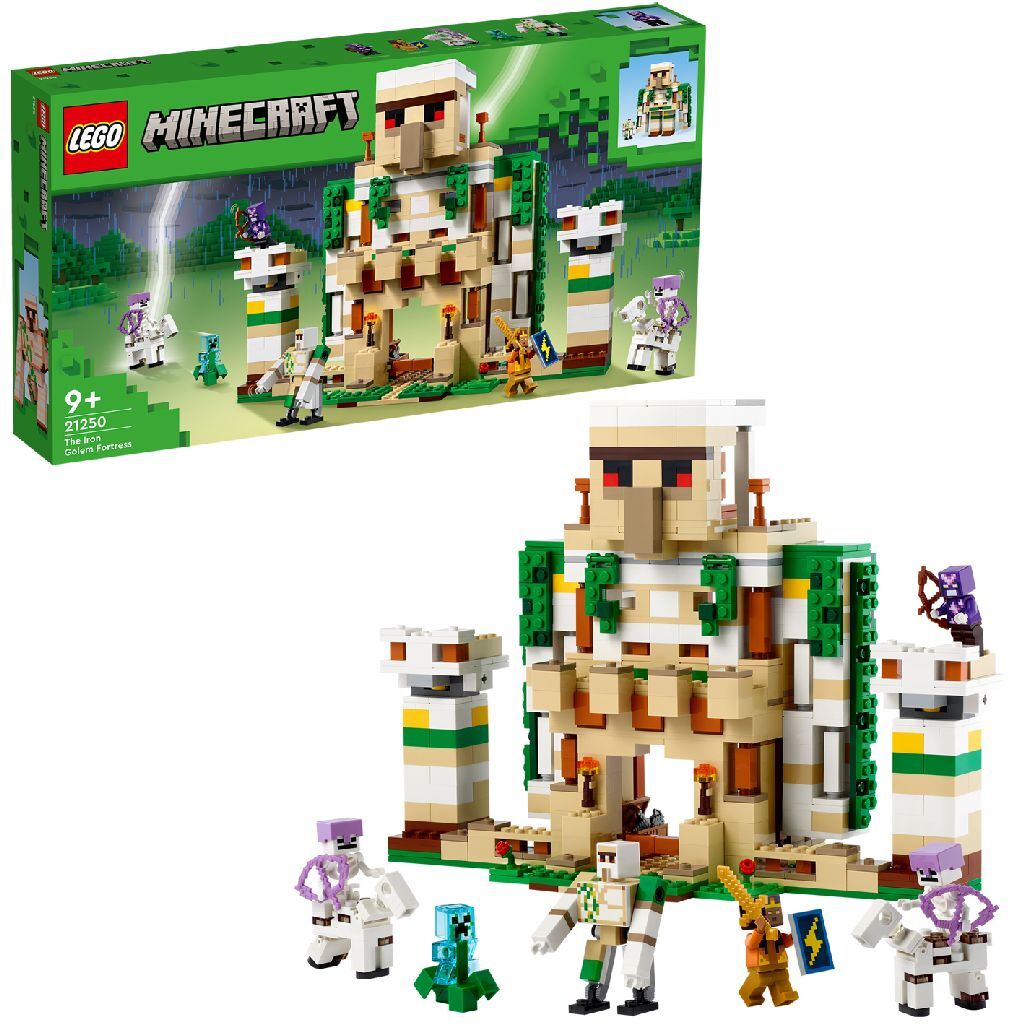 LEGO Minecraft 21250 Het Ijzergolemfort