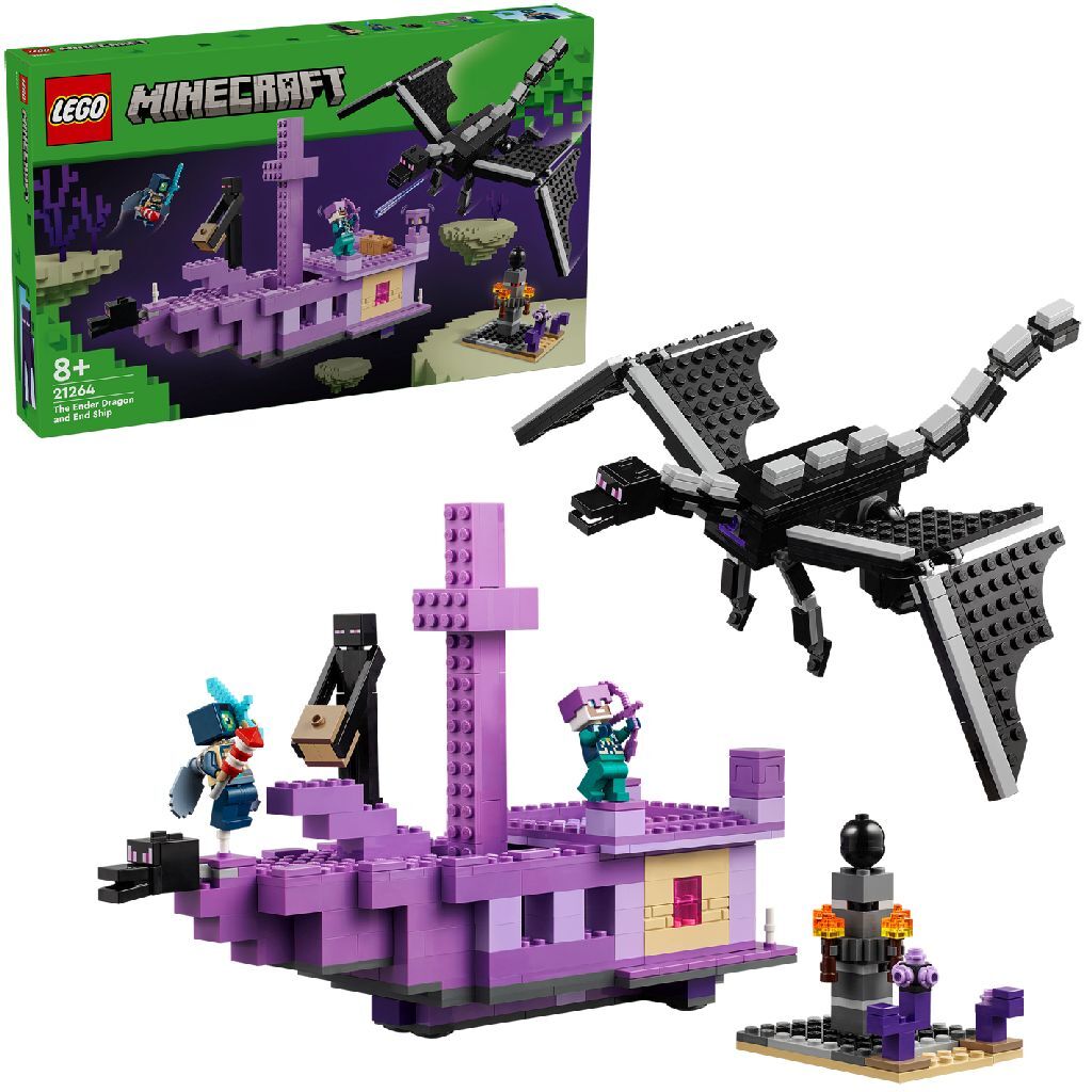 Lego 21264 minecraft de endraak en eindschip