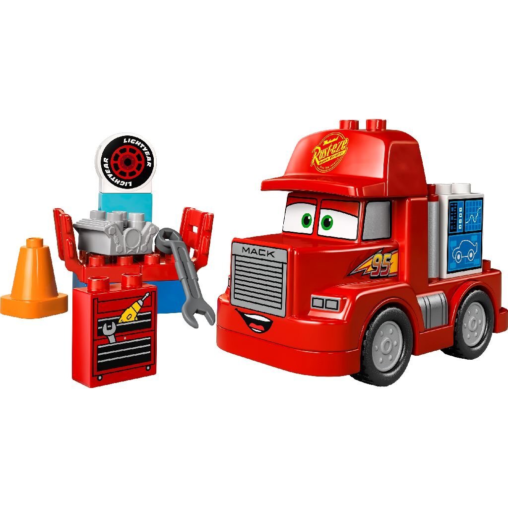 Lego duplo 10417 disney cars mack bij de race