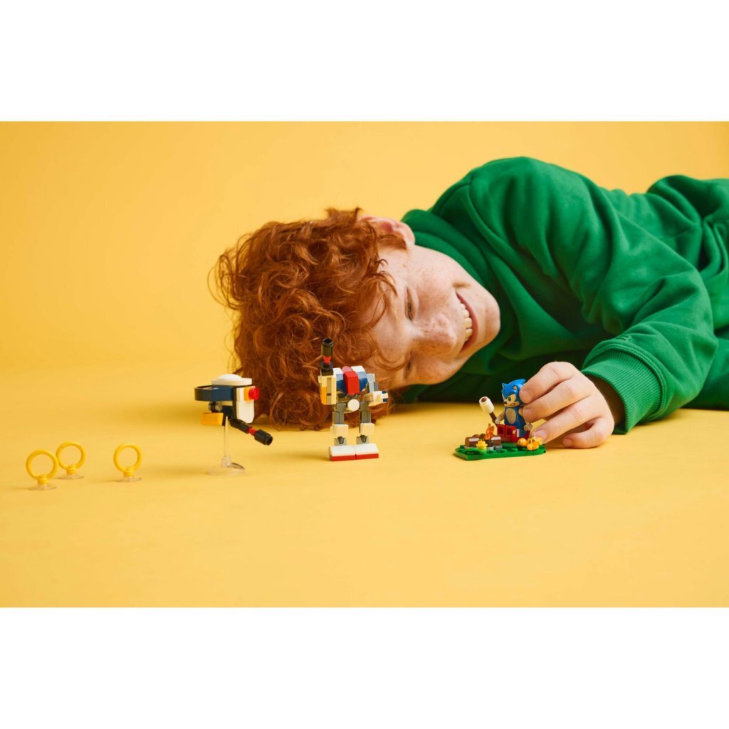 Lego sonic the hedgehog 77001 sonics krachtmeting bij het kampvuur