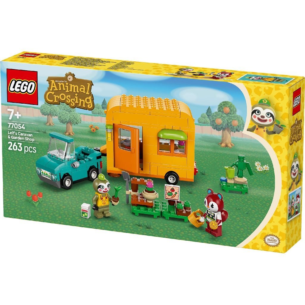 Lego Animal Crossing 77054 leifs caravan en tuinwinkel