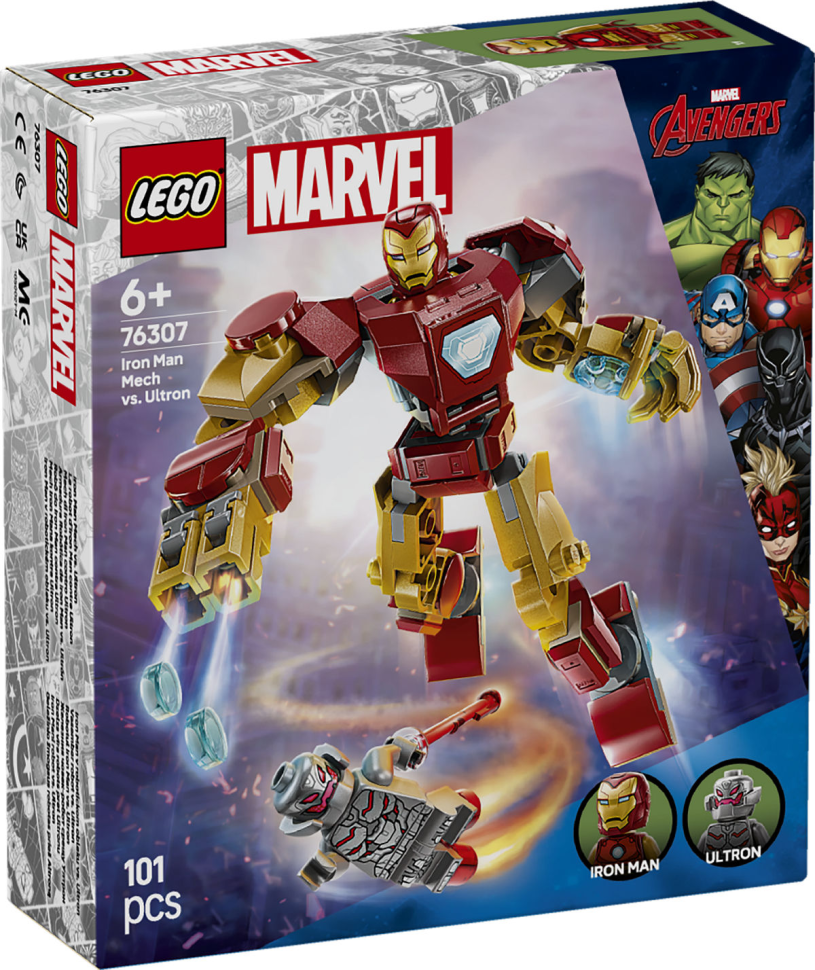 Lego super heroes 76307 iron man mecha vs. ultron
