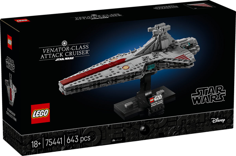 Lego star wars venator-class attack cruiser - bouwpakket voor volwassenen en decoratie - 75441