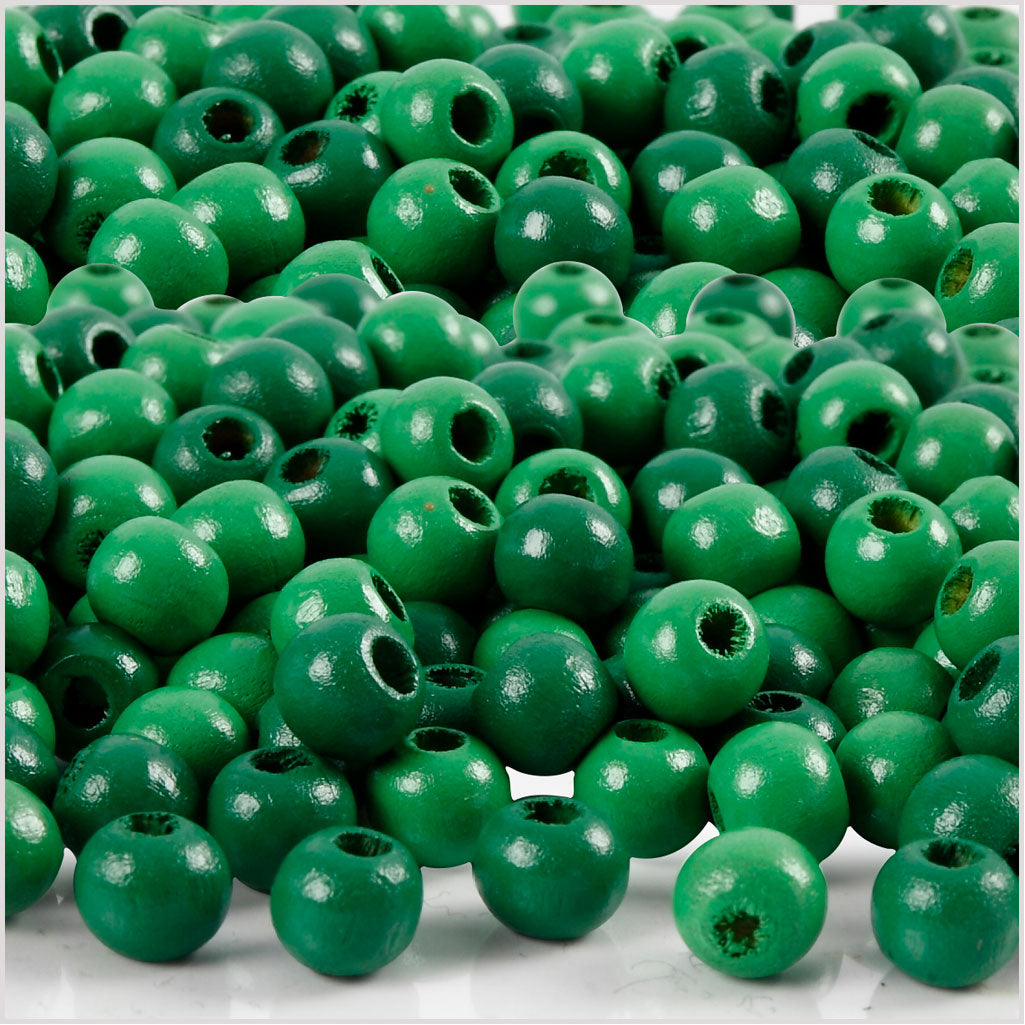 Creatief bedrijf houten kralen groen, 150st.