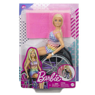 Mattel Fashionistas met een paarse rolstoel #194