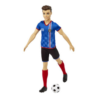 Barbie en ken soccer blauw | 6 stuks