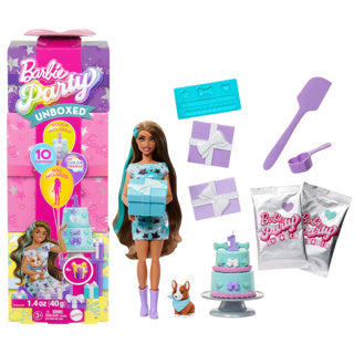 Ty barbie par unboxed 2 1 pop met blauwe jurk