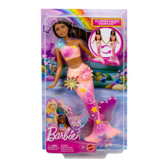 Barbie fantasy garden flower mermaid brunette