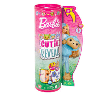 Barbie cutie reveal doll licht blauw geel