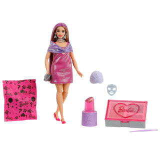 Ty barbie reveal par unbox glam pink curvy doll