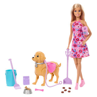 Barbie set en haar puppy