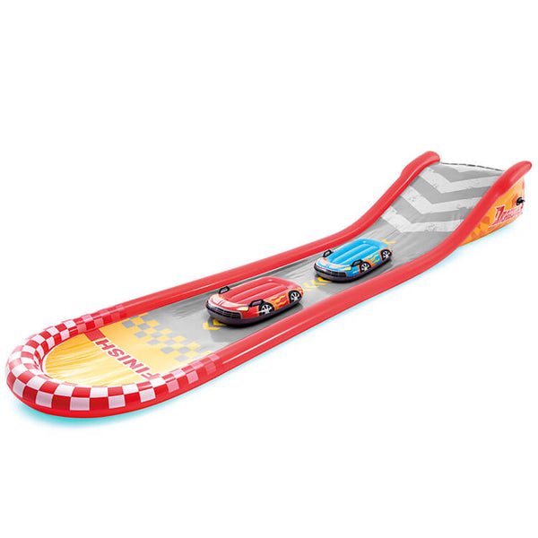 water slide mat with 2 bodyboards 560 cm