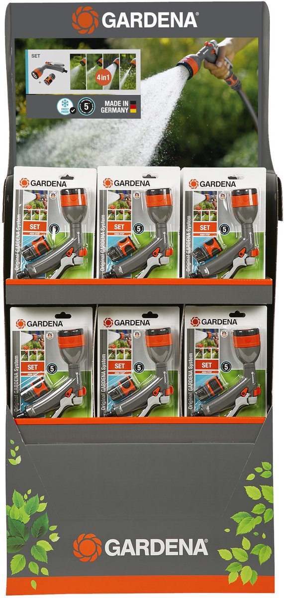 Gardena multifunctionele broes met waterstop