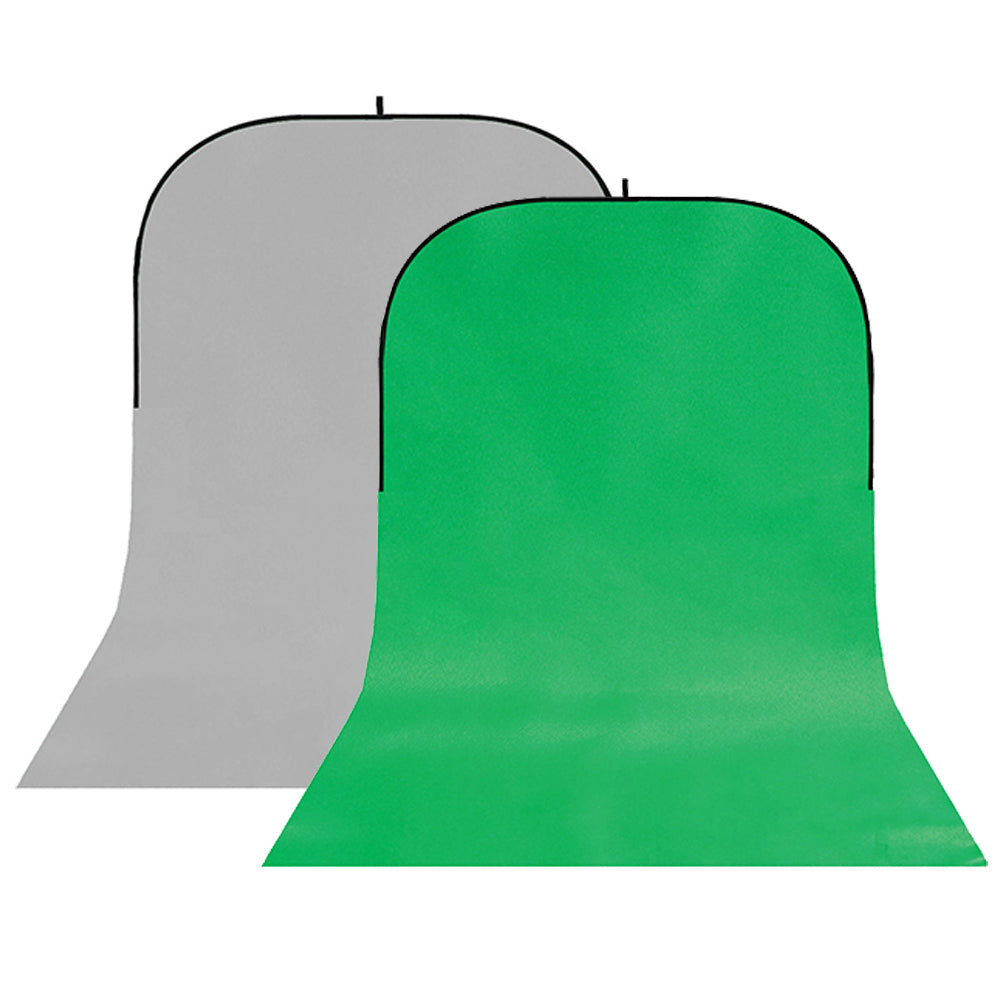 StudioKing Achtergrondbord BBT-03-10 Grijs Groen 400x150 cm