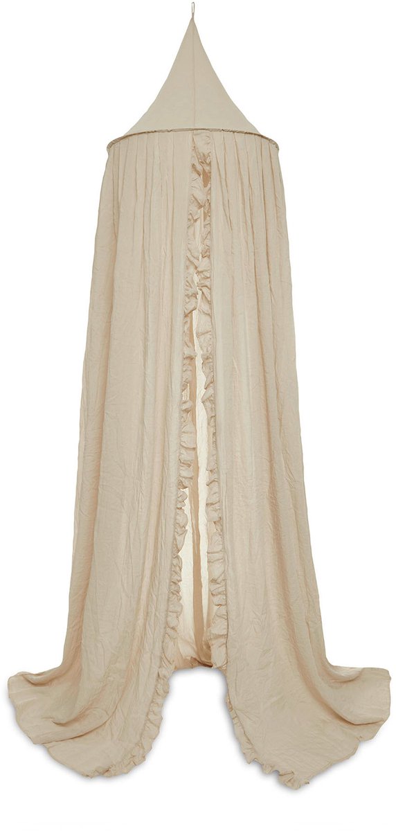 Jollein klamboe vintage 245cm ruffle nougat