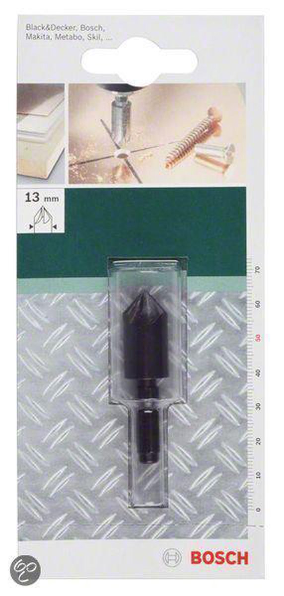 Bosch - conische verzinkboor gereedschapsstaal 10,0 mm, m5, 50 mm
