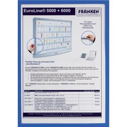 Displayframe franken hard plastic a4 317x440mm blauw