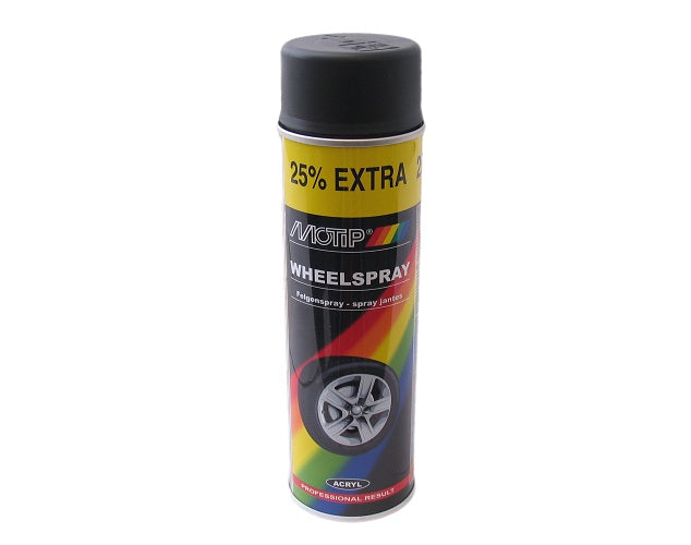 Motip Spuitbus 400ml Wielspray Mat-Zwart