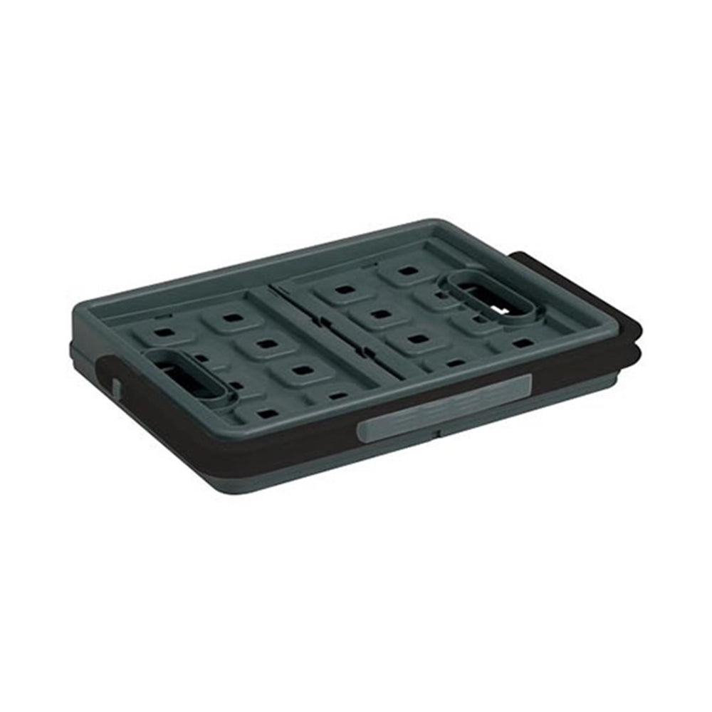 Sunware square vouwkrat met handgreep 24l - 43.5x31x21.3 cm - antraciet boodschappenkrat