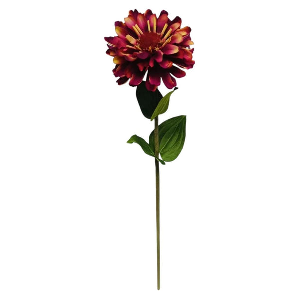 Mansion atmosphere kunstbloem zinnia paars 58cm