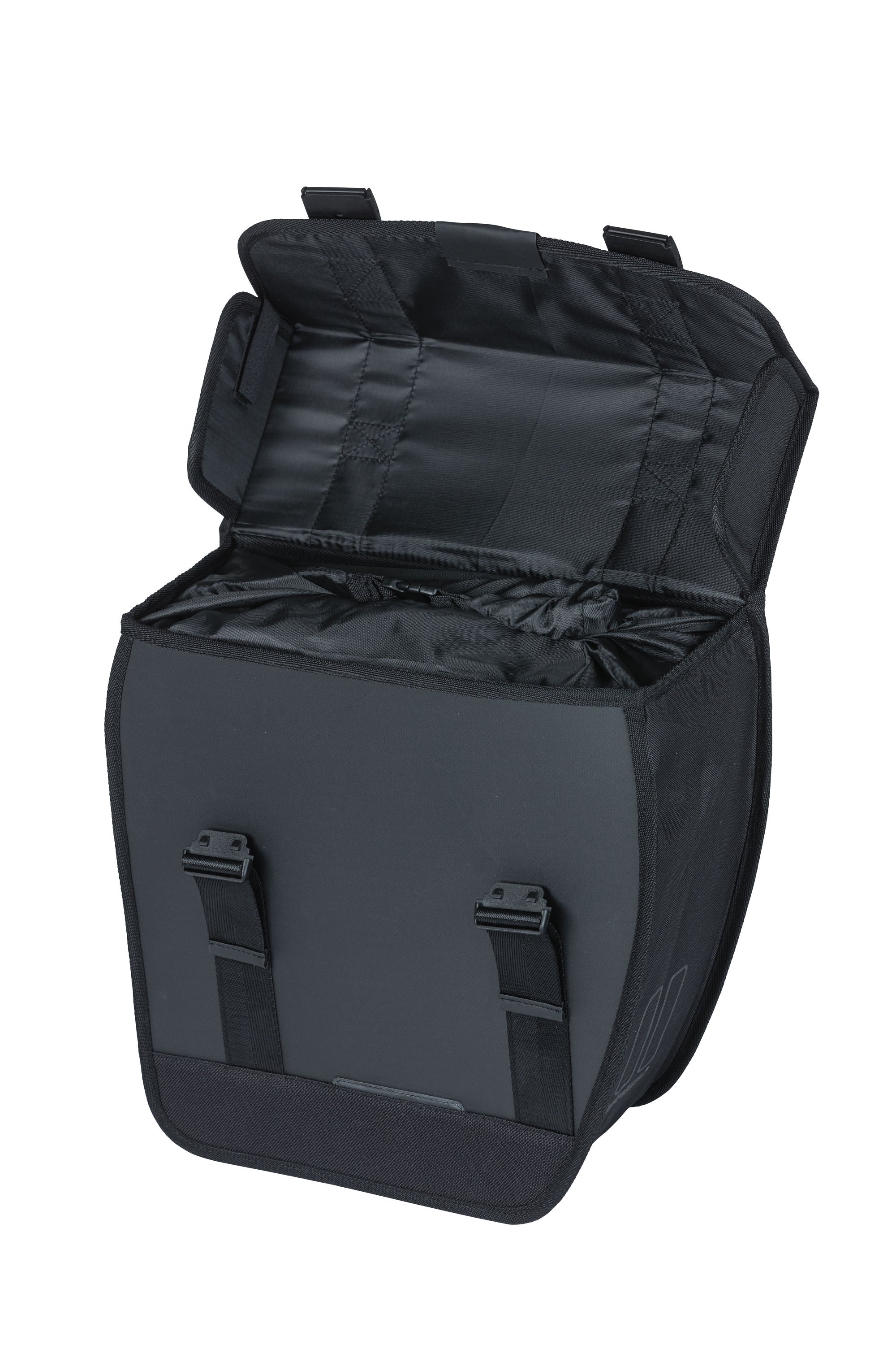 Basil Tour Links - Enkele fietstas, zwart, waterdicht