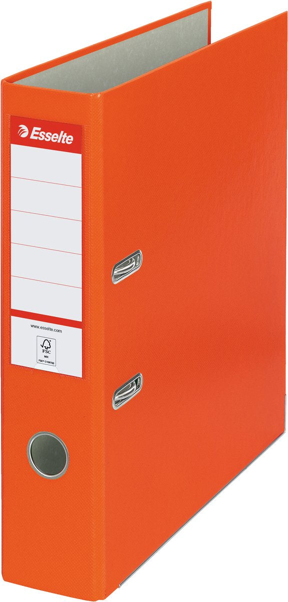 Esselte eko 11234 - ordner - a4 75mm - oranje - duurzaam - milieuvriendelijk - stevig