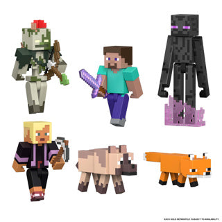 Mattel minecraft action figure steve 8 cm action figuur