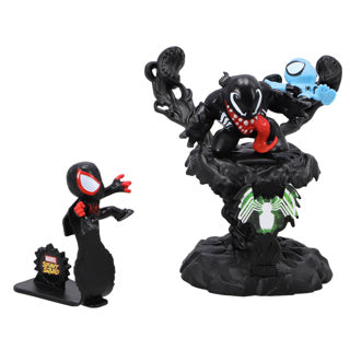 Hasbro marvel stunt squad speelset venom vs miles morales middel assorti | 4 stuks