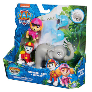 Spinmaster paw patrol jungle pups hero pups marshall, skye elephant | 2 stuks