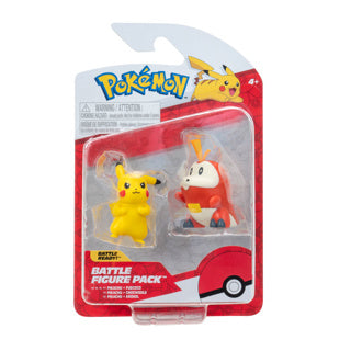 Pokémon battle figuren 2 pack 3 assorti | 3 stuks