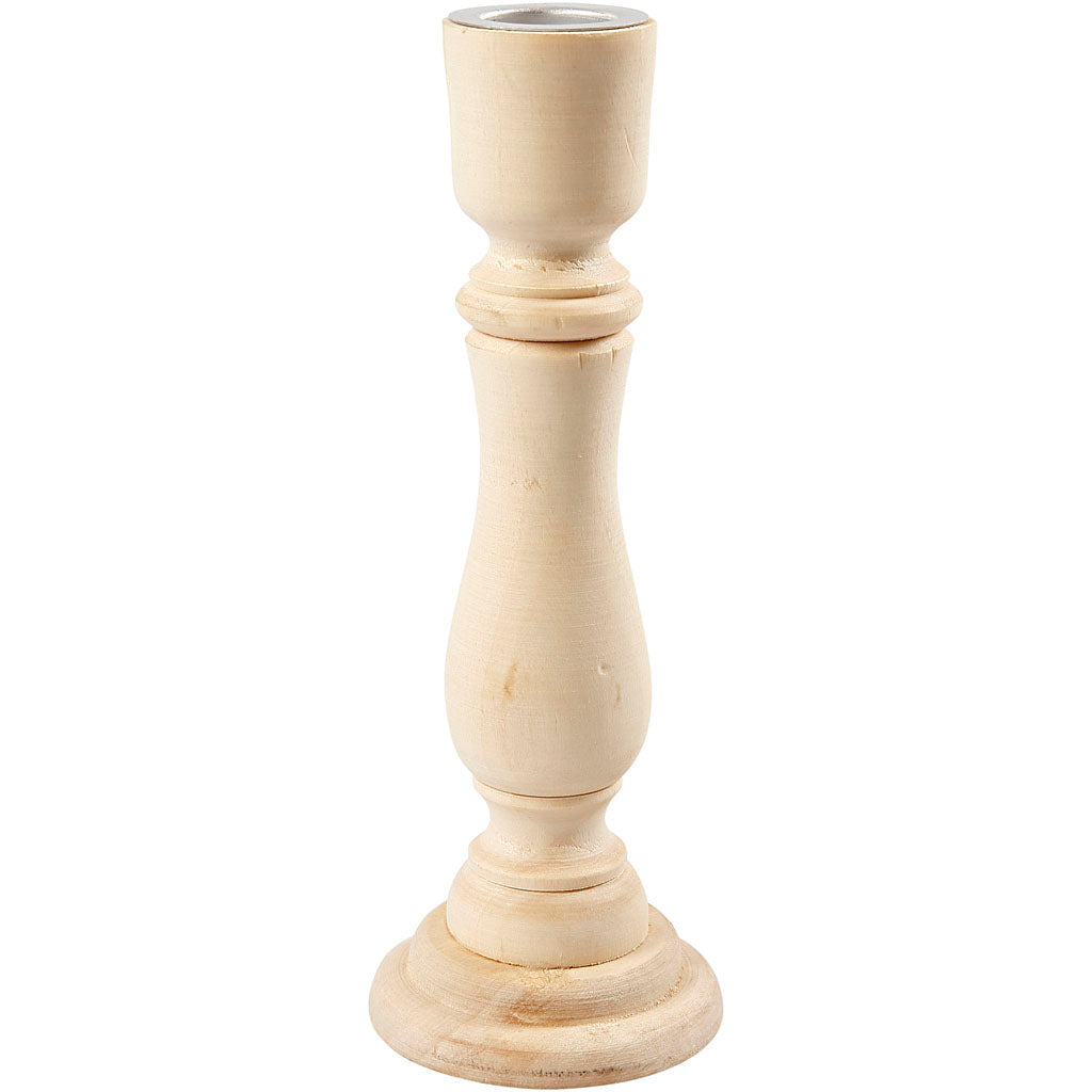 Creative company kandelaar hout, 16,5cm