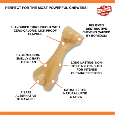 Nylabone power kauw harde bijters kipsmaak