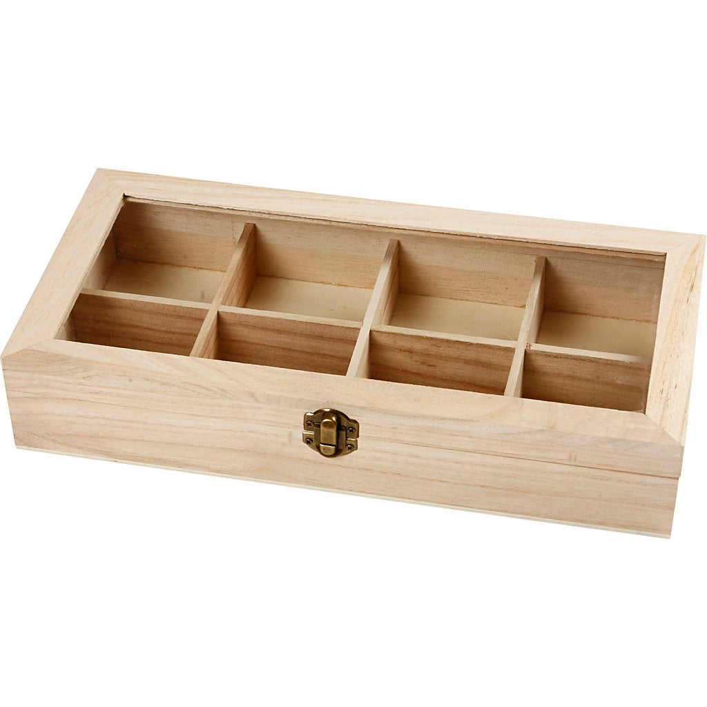 Https: www.cchobby.nl houten-doos-met-glazen-deksel-afm-32x16x6-cm-gatgrootte-7x7-cm-1-stuk