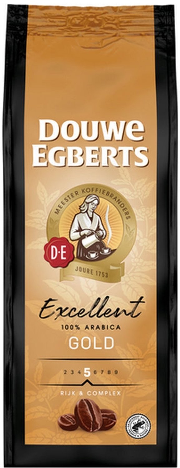Douwe egberts excellent gold koffiebonen - intensiteit 6 12 - 4 x 500 gram