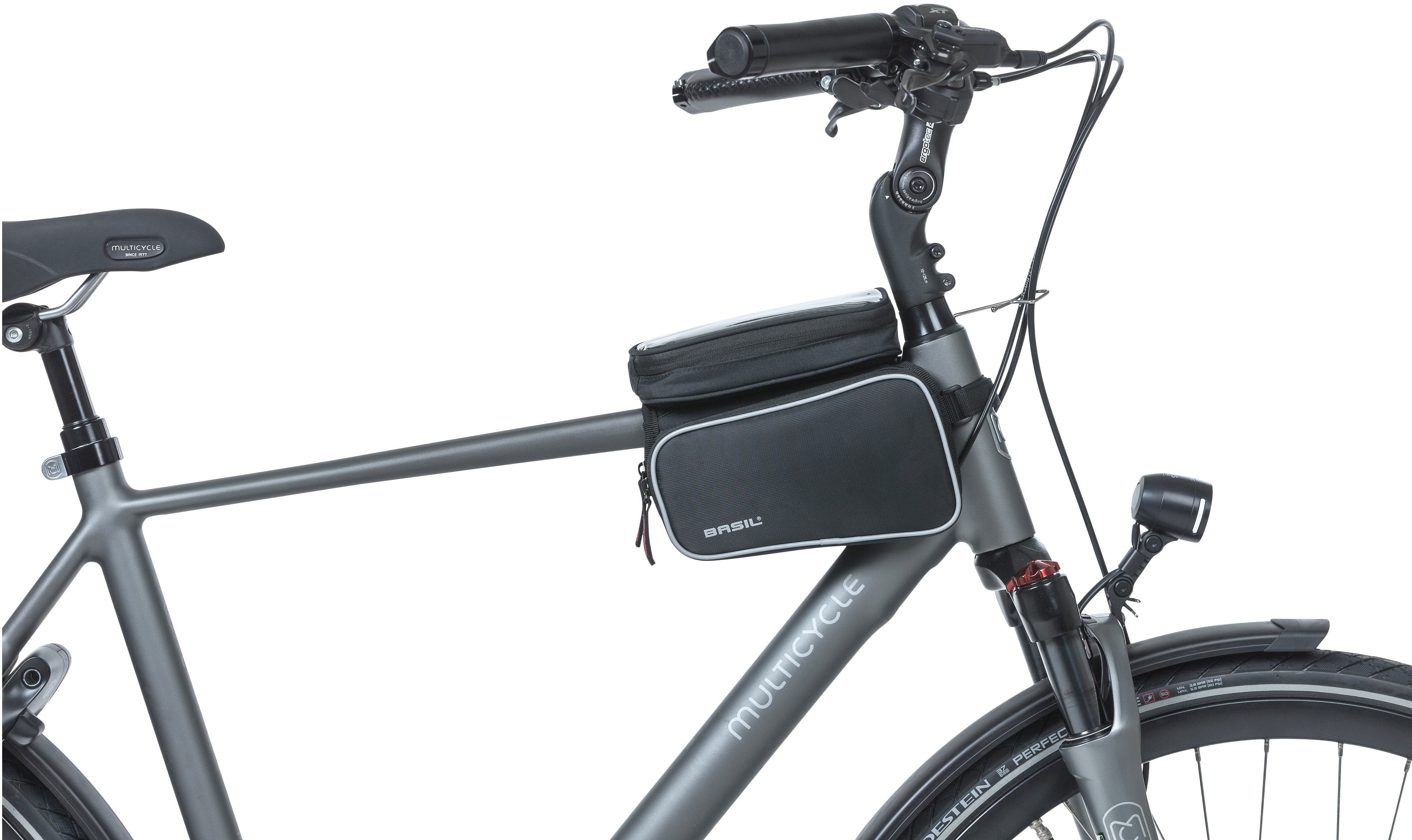 Basil Sport Design Sac à double cadre noir (18044)