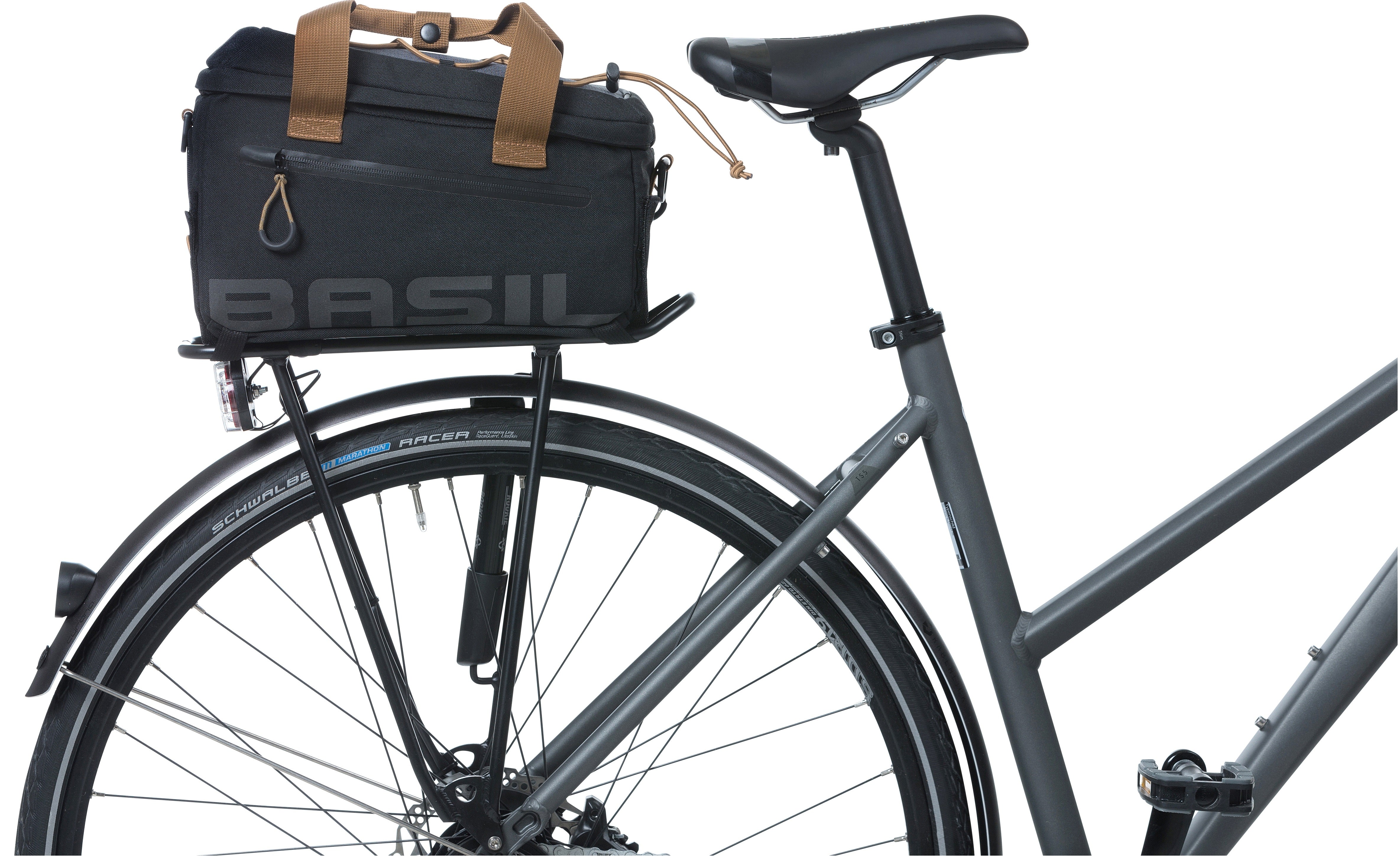 Basil Miles Trunkbag - Bagagedragertas - Unisex - Fietsen - Zwart