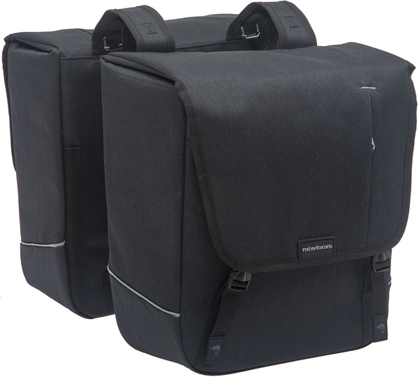 Nova Double - black double pannier for electric bikes - water-repellent - 32L