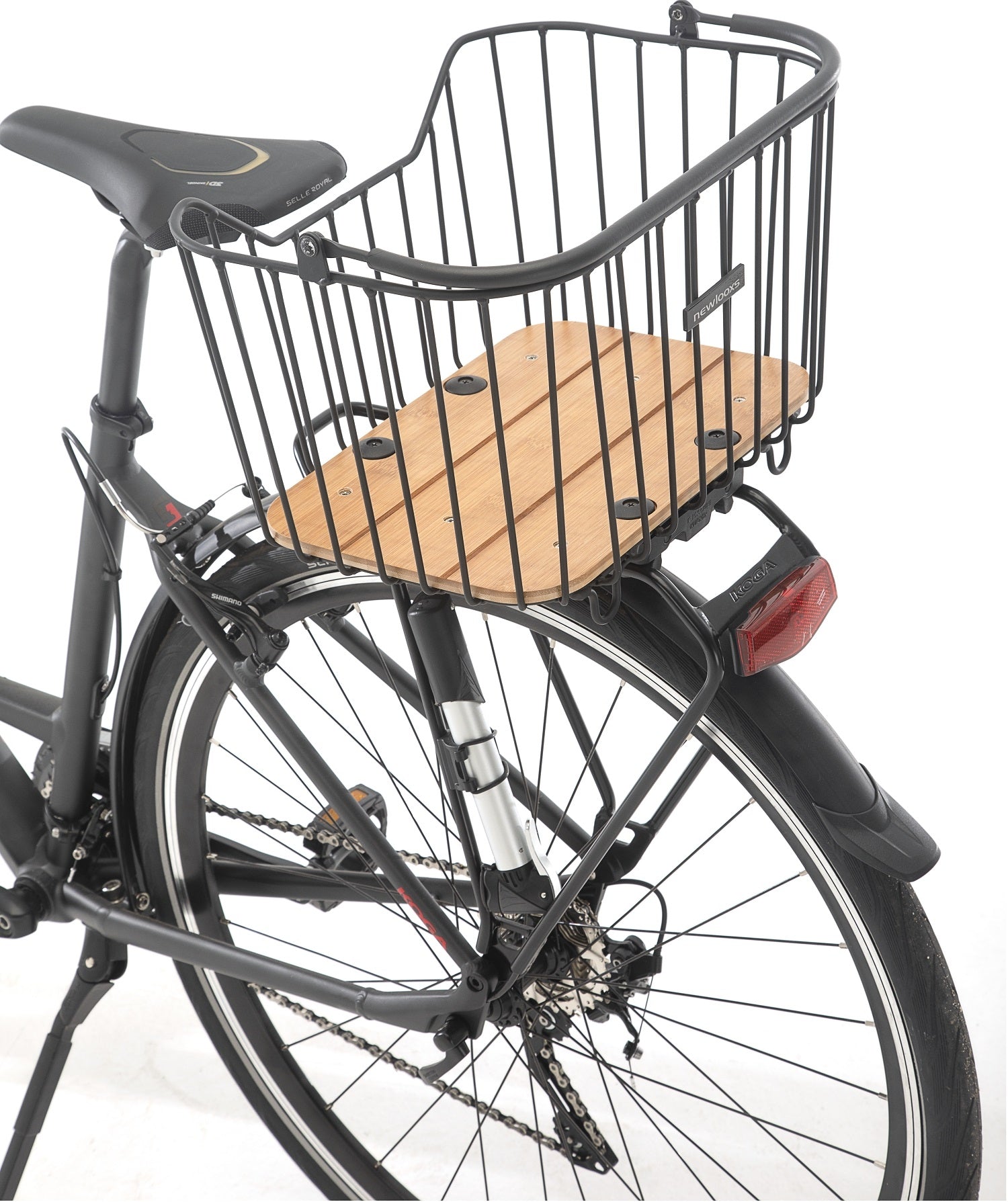 Nouveau panier avant Looxs | 24 Litres | Aluminium | Noir | Instantané Racktime