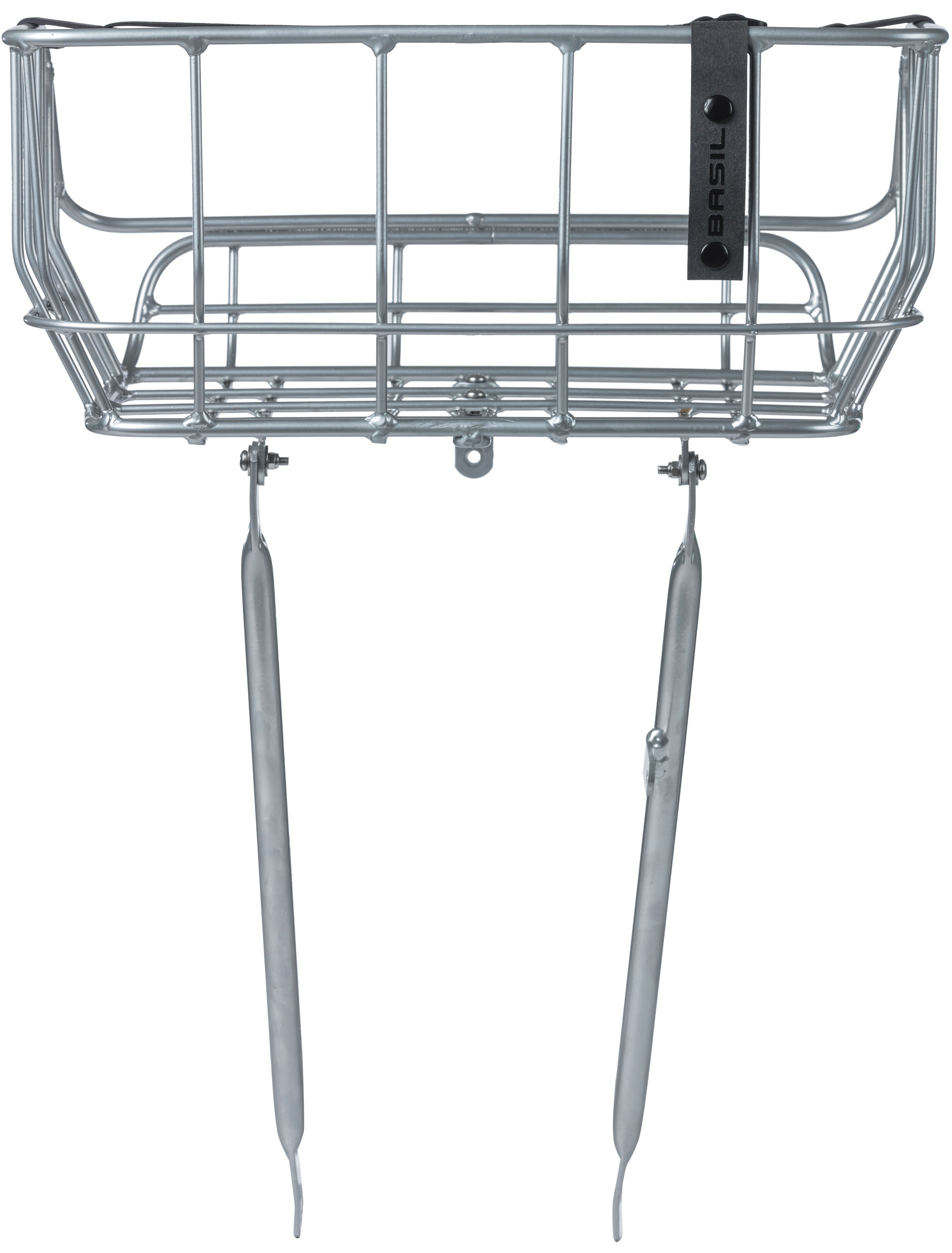 Basil Portland - fietsmand - voorop - chroom