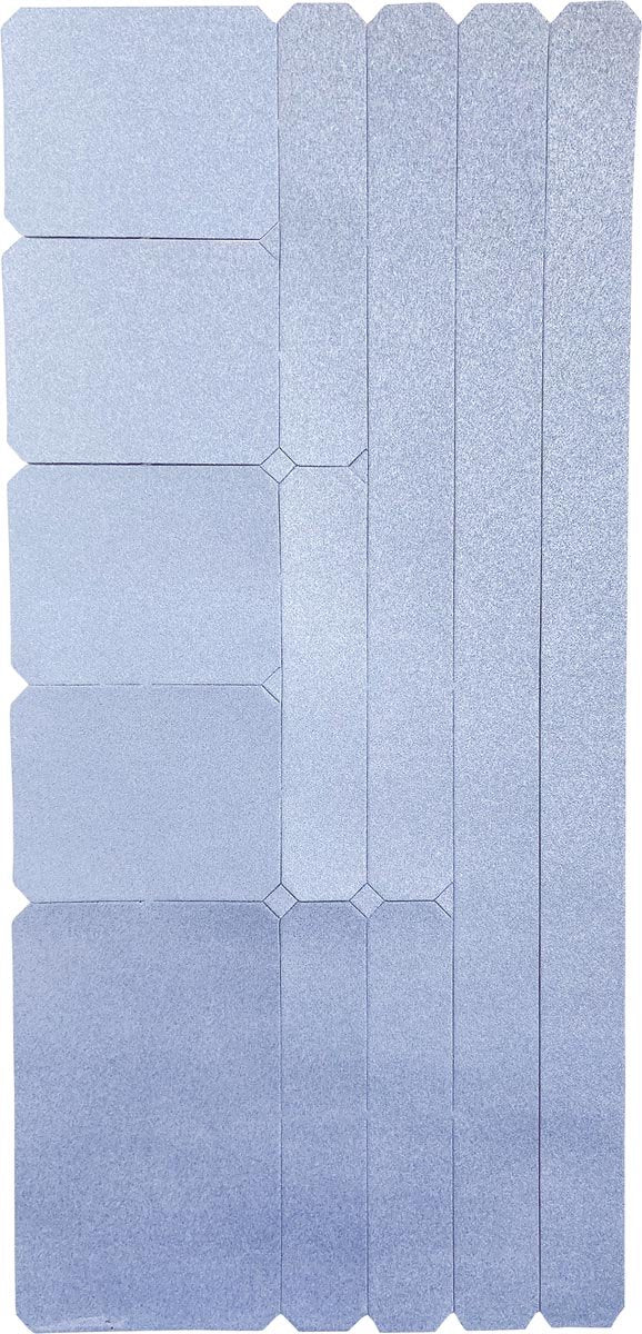 Wowow reflective stickerset silver