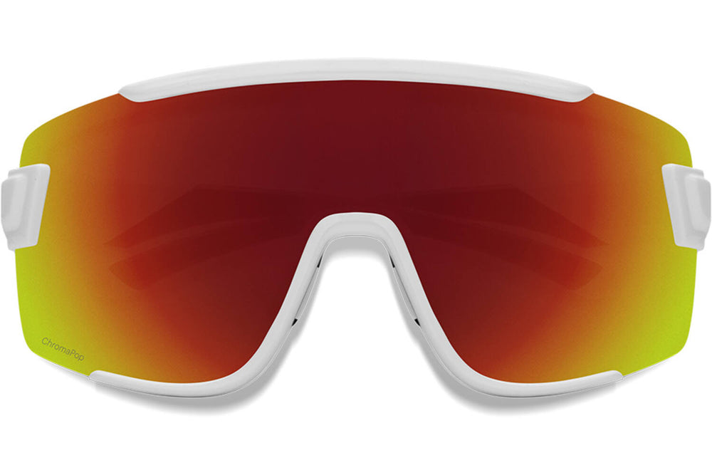 Smith Wildcat bril white chromapop red mirror