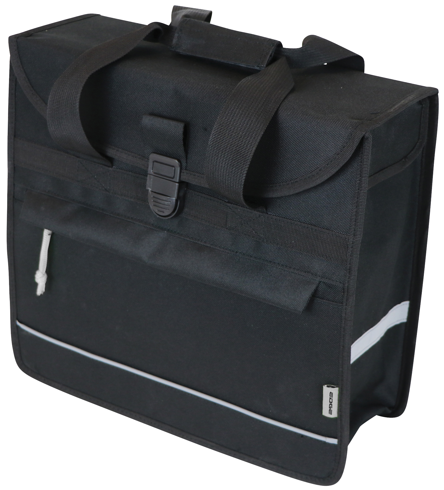 Fietstas Edge Basic Shopper 20 liter 37 x 34 x 13 cm - zwart