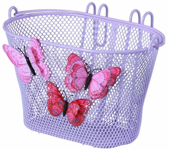 Panier vélo enfant Basil Jasmin Butterfly 28 x 20 x 19 cm - lilas