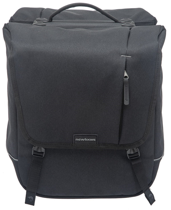The Nova Double - double pannier, water-repellent, black