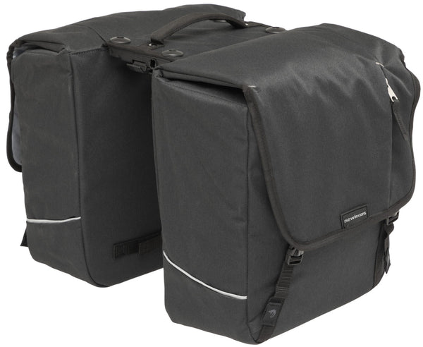The Nova Double - double pannier, water-repellent, black