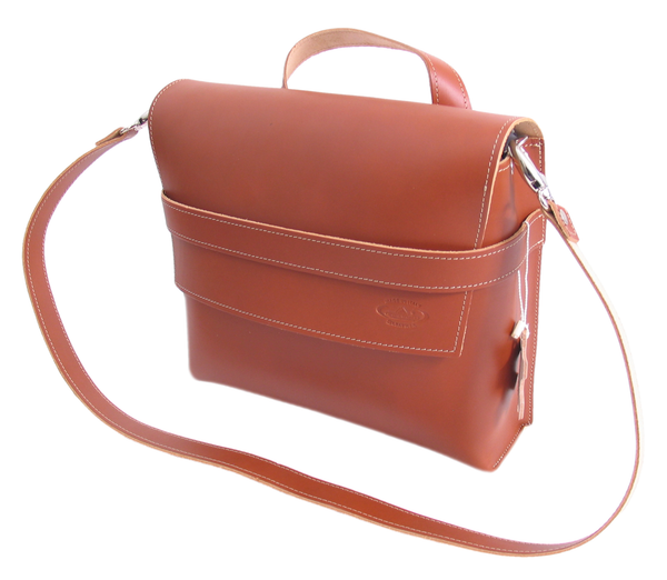 Monte Grappa Bicycle Bag leather 7.5 litre 30 x 10 x 25 cm brandy