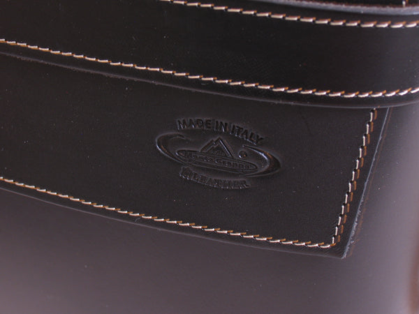 Monte Grappa Bicycle bag leather 7.5 litre 30 x 10 x 25 cm black