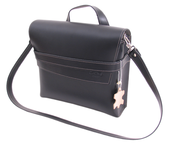 Monte Grappa Bicycle bag leather 7.5 litre 30 x 10 x 25 cm black